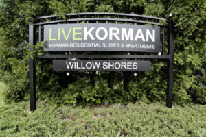 Korman Residential - Willow Shores Live Korman Sign